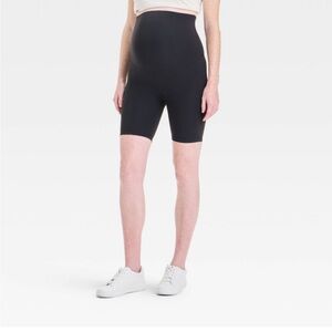Women's Black Maternity Shorts